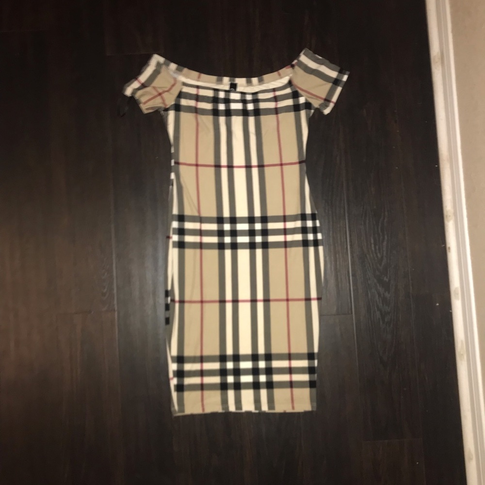 Checkered mini dress